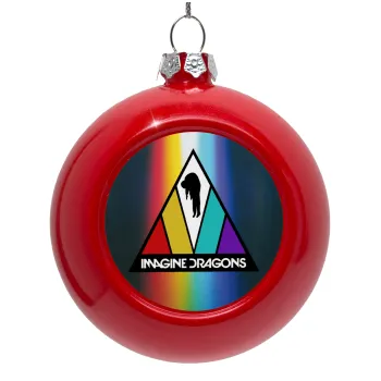 Imagine Dragons, Στολίδι Χριστουγεννιάτικη μπάλα δένδρου Κόκκινη 8cm