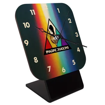 Imagine Dragons, Quartz Table clock in natural wood (10cm)