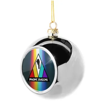 Imagine Dragons, Silver 8cm Christmas tree ball ornament