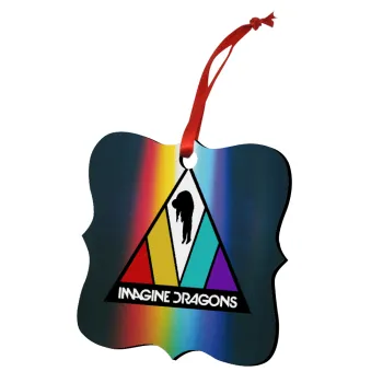 Imagine Dragons, Christmas ornament polygon wooden 7.5cm