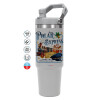 GREY color, 890ml (30oz) stainless Steel Tumbler with Handle