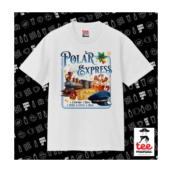 The Polar Express, Κλασικό T-Shirt, διπλής ραφής, χωρίς πλευρικές ραφές ΛΕΥΚΟ από 100% βαμβάκι. Vegan & OEKO-TEX πιστοποιημένο.