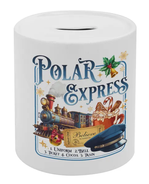 The Polar Express — Κουμπαράς πορσελάνης με τάπα
