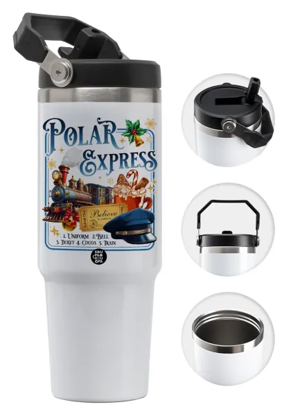 The Polar Express — Θερμός Ανοξείδωτο 30oz με χερούλι