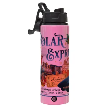 The Polar Express, Metallic water bottle with safety lid, 850ml aluminum