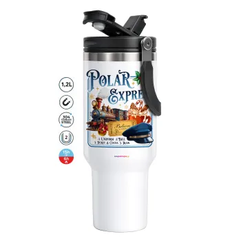 The Polar Express, Mega Stainless steel Tumbler with lid, double wall 1,2L