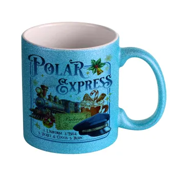 The Polar Express, Κούπα Σιέλ Glitter που γυαλίζει, κεραμική, 330ml