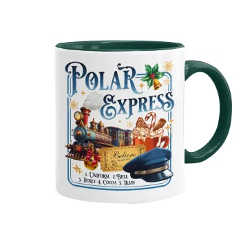 The Polar Express, Mug colored green, ceramic, 330ml