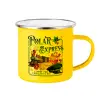Yellow Enamel Metallic Cup 360ml