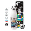 Soccer Metal mug thermos, double wall, 550ml