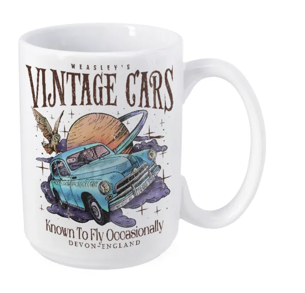 Wizard Flying Car — Mega mug, ceramic, 450ml