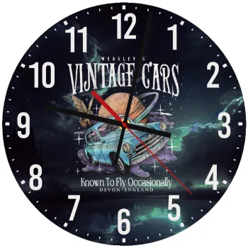 Wizard Flying Car, Ρολόι τοίχου ξύλινο (30cm)