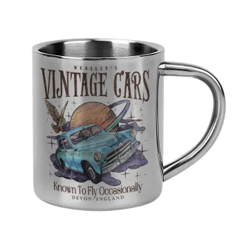 Wizard Flying Car, Mug Stainless steel double wall 300ml