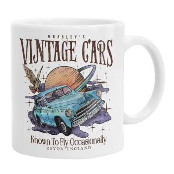 Wizard Flying Car, Ceramic coffee mug, 330ml