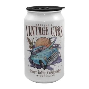 Wizard Flying Car, Κούπα ταξιδιού μεταλλική με καπάκι (tin-can) 500ml