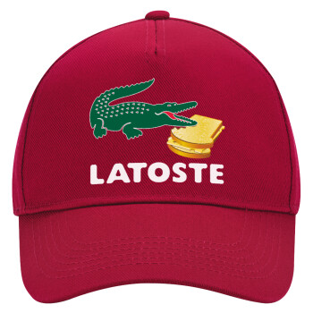 Latoste, Adult Ultimate Hat RED, (100% COTTON DRILL, ADULT, UNISEX, ONE SIZE)
