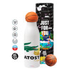 Bascetball Metal mug thermos, double wall, 550ml
