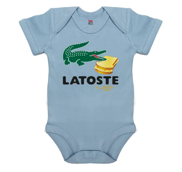 Latoste — Βρεφικό φορμάκι μωρού, 0-18 μηνών, Μπλε, 100% Organic Cotton, κοντομάνικο