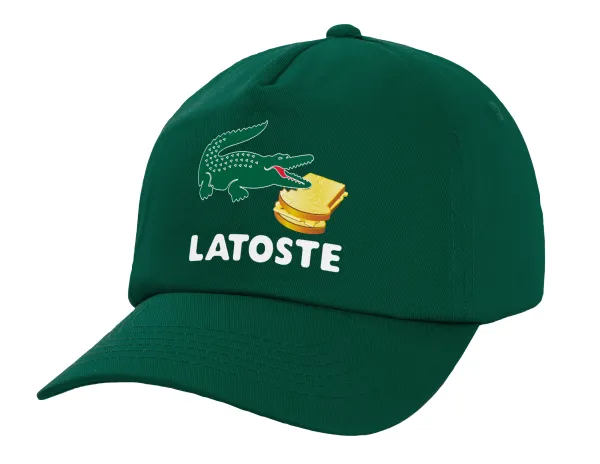 Latoste — Twill Children's Cap, DARK GREEN (100% COTTON, CHILDREN, UNISEX)