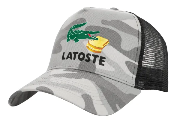 Latoste — Adult Structured Trucker Hat, with Mesh, (Camouflage) Army Camo (100% COTTON, ADULT, UNISEX, ONE SIZE)