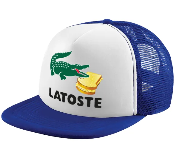 Latoste — Καπέλο παιδικό Soft Trucker με Δίχτυ ΜΠΛΕ/ΛΕΥΚΟ (POLYESTER, ΠΑΙΔΙΚΟ, ONE SIZE)