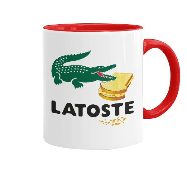 Latoste — Κούπα χρωματιστή κόκκινη, κεραμική, 330ml