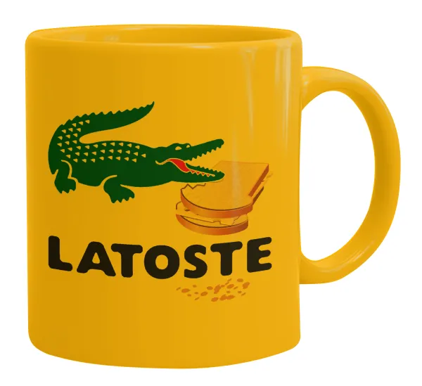 Latoste — Ceramic coffee mug yellow, 330ml