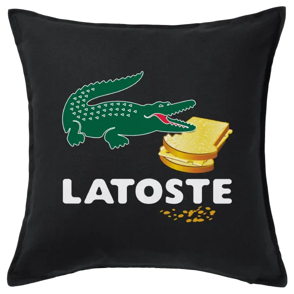 Latoste — Μαξιλάρι καναπέ Μαύρο 100% βαμβάκι, περιέχεται το γέμισμα (50x50cm)