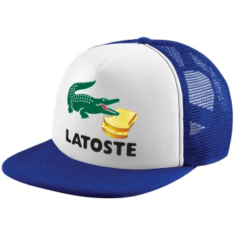 Latoste, Καπέλο παιδικό Soft Trucker με Δίχτυ ΜΠΛΕ/ΛΕΥΚΟ (POLYESTER, ΠΑΙΔΙΚΟ, ONE SIZE)