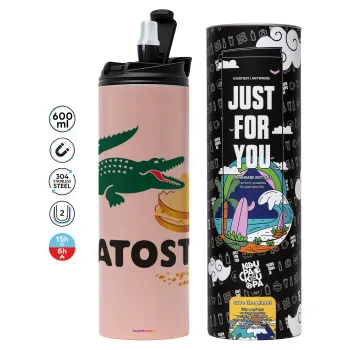 Latoste, Tumbler ποτήρι θερμό ΡΟΖ από ανοξείδωτο ατσάλι 600ml