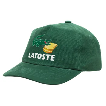 Latoste, Καπέλο παιδικό Baseball, 100% Βαμβακερό Drill, ΠΡΑΣΙΝΟ (ΒΑΜΒΑΚΕΡΟ, ΠΑΙΔΙΚΟ, ONE SIZE)