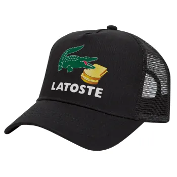 Latoste, Καπέλο Trucker με Δίχτυ, Μαύρο, (ΒΑΜΒΑΚΕΡΟ, ΠΑΙΔΙΚΟ, UNISEX, ONE SIZE)