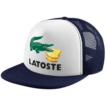Latoste, Children's Soft Trucker Cap with Dark Blue/White Mesh (POLYESTER, CHILDREN, ONE SIZE)