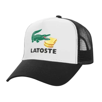 Latoste, Καπέλο Ενηλίκων Structured Trucker, με Δίχτυ, ΛΕΥΚΟ/ΜΑΥΡΟ (100% ΒΑΜΒΑΚΕΡΟ, ΕΝΗΛΙΚΩΝ, UNISEX, ONE SIZE)