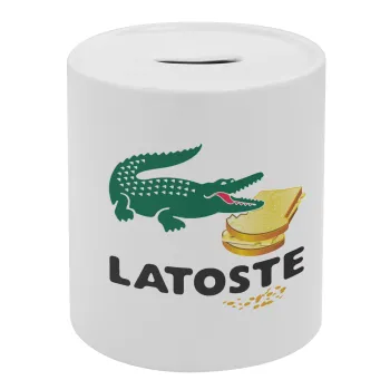 Latoste, Κουμπαράς πορσελάνης με τάπα