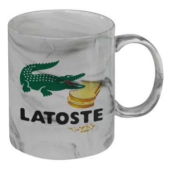 Latoste, Mug ceramic marble style, 330ml