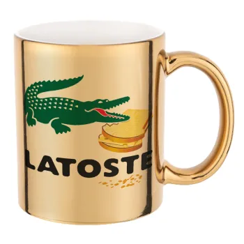 Latoste, Κούπα κεραμική, χρυσή καθρέπτης, 330ml