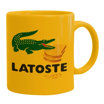 Latoste, Κούπα, κεραμική κίτρινη, 330ml