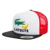 Καπέλο Ενηλίκων Foam Flat Snapback με Δίχτυ Μαύρο-Λευκό-Κόκκινο (POLYESTER, ΕΝΗΛΙΚΩΝ, UNISEX, ONE SIZE)