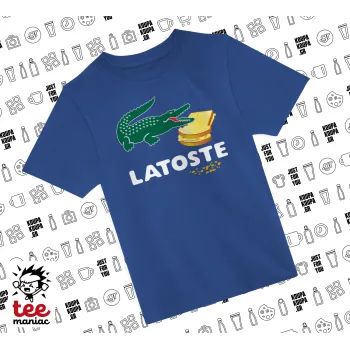 Latoste, Παιδικό T-Shirt ΜΠΛΕ από 100% βαμβάκι, για κάθε μέρα. Vegan & OEKO-TEX πιστοποιημένο.