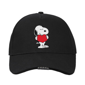 Snoopy takemy heart, Καπέλο Εργασίας & Δραστηριοτήτων με LED Φως - Ιδανικό για Νύχτα & Χαμηλό Φωτισμό (100% ΒΑΜΒΑΚΕΡΟ, ΕΝΗΛΙΚΩΝ, UNISEX)