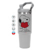 GREY color, 890ml (30oz) stainless Steel Tumbler with Handle