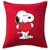 Sofa cushion RED 50x50cm includes filling
