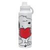 1L Stainless Steel Thermal Bottle with Phone Holder & Double Wall Insulation
