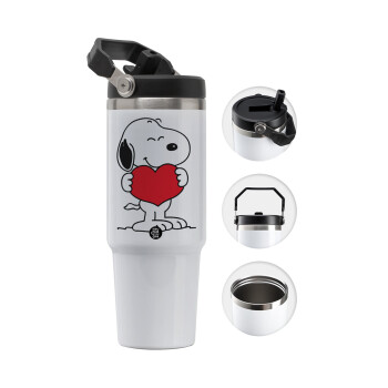 Snoopy takemy heart, Θερμός Ανοξείδωτο 30oz με χερούλι