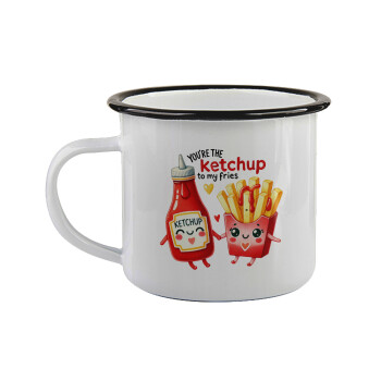 Ketchup To My Fries, Κούπα εμαγιέ με μαύρο χείλος 360ml