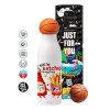 Bascetball Metal mug thermos, double wall, 550ml