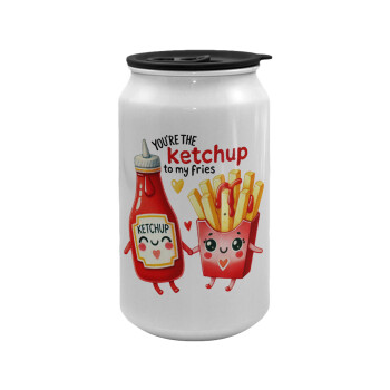 Ketchup To My Fries, Κούπα ταξιδιού μεταλλική με καπάκι (tin-can) 500ml