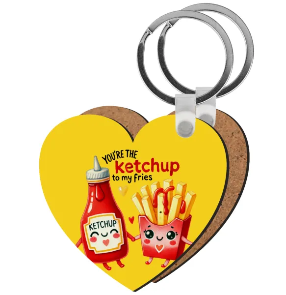 Ketchup To My Fries — Ξύλινο καρδιά