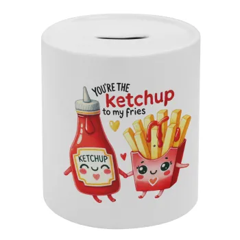 Ketchup To My Fries, Κουμπαράς πορσελάνης με τάπα